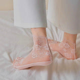 Petal Mist Sheer Socks