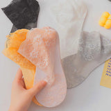 Petal Mist Sheer Socks