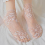 Petal Mist Sheer Socks