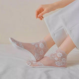 Petal Mist Sheer Socks