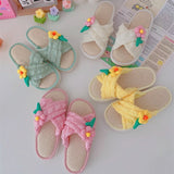 Petal Soft Linen Slippers