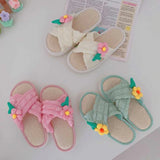 Petal Soft Linen Slippers