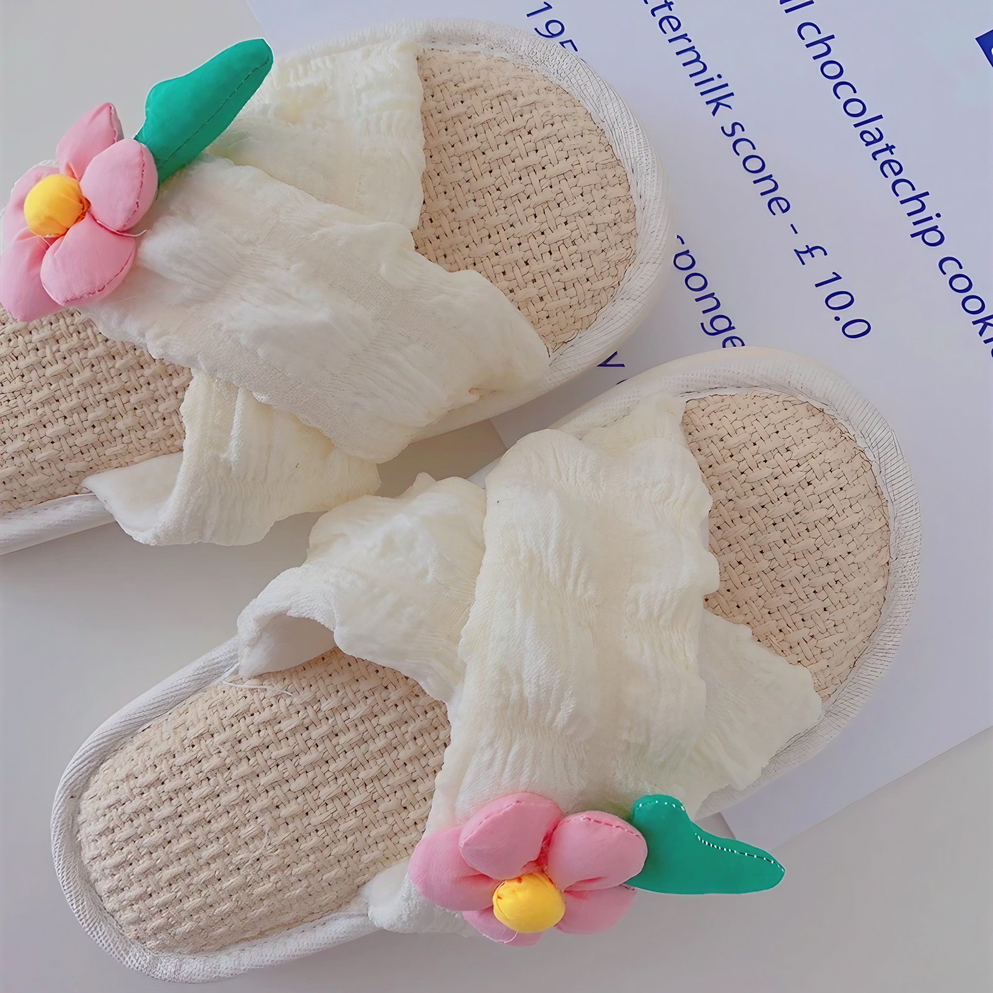 Petal Soft Linen Slippers