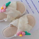 Petal Soft Linen Slippers