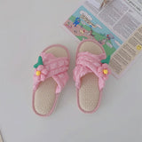 Petal Soft Linen Slippers