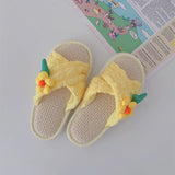 Petal Soft Linen Slippers