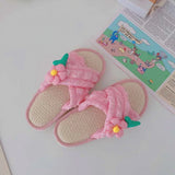 Petal Soft Linen Slippers