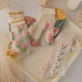 Petal Sheer Socks