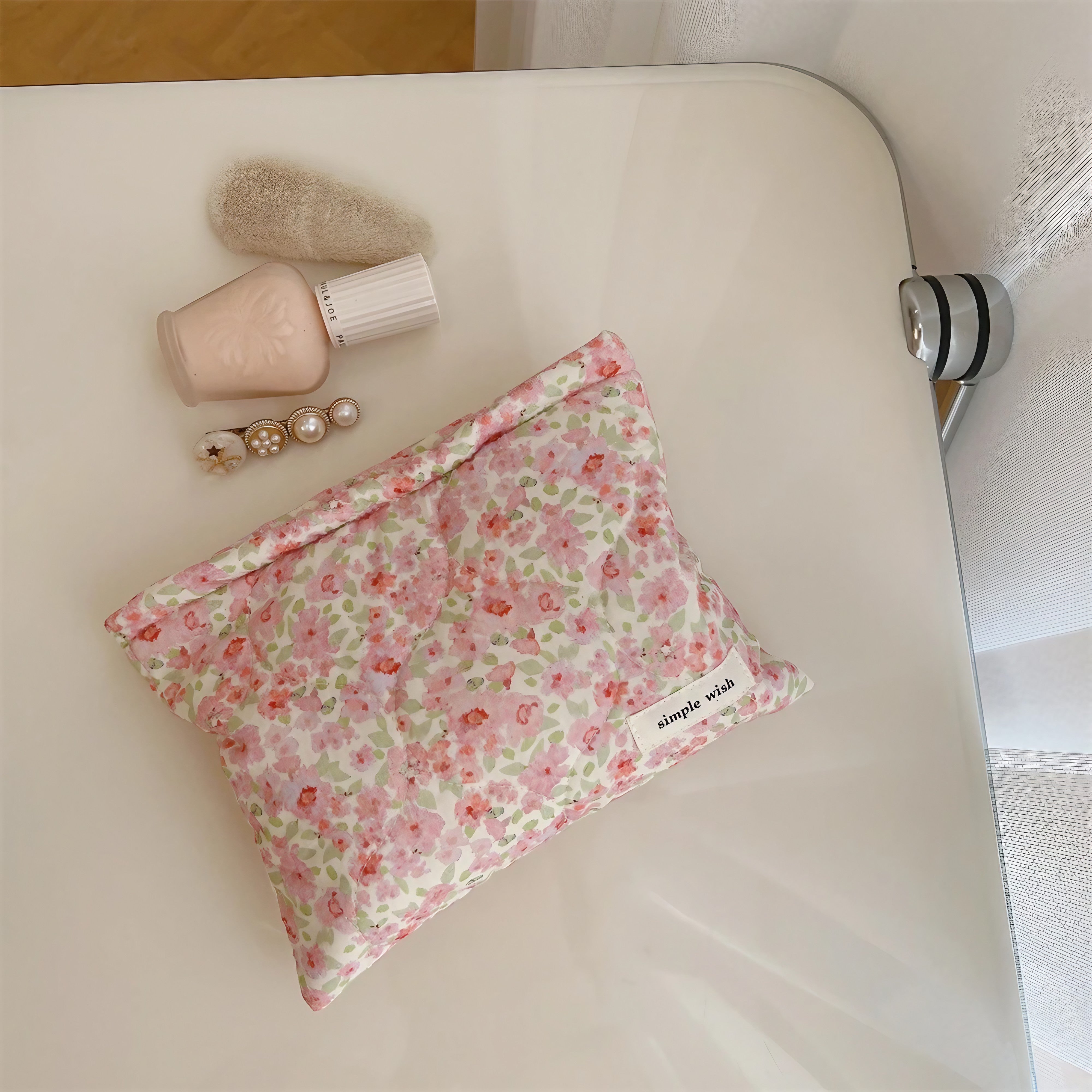 Watercolor Bloom Pouch