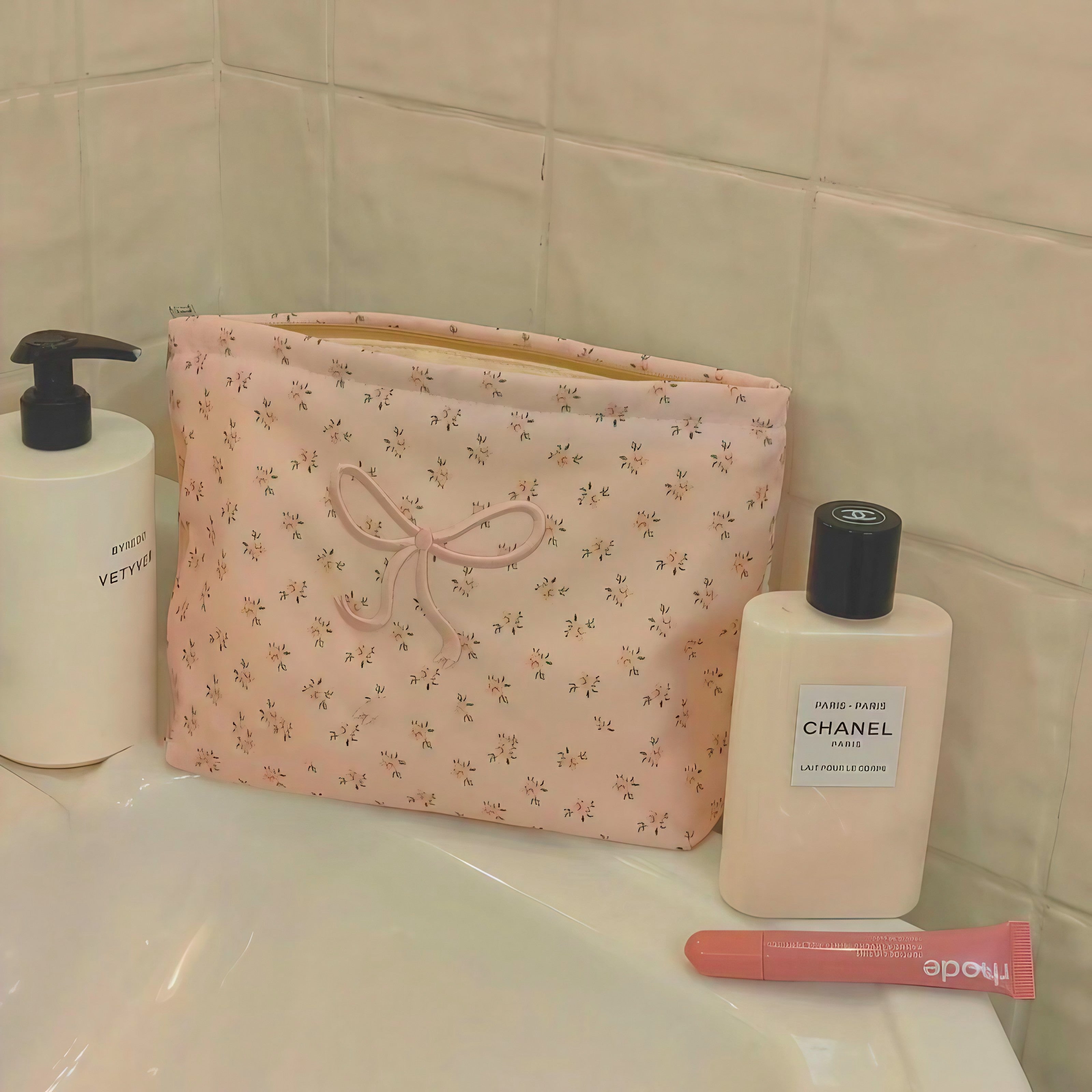 Petit Fleur Ribbon Pouch