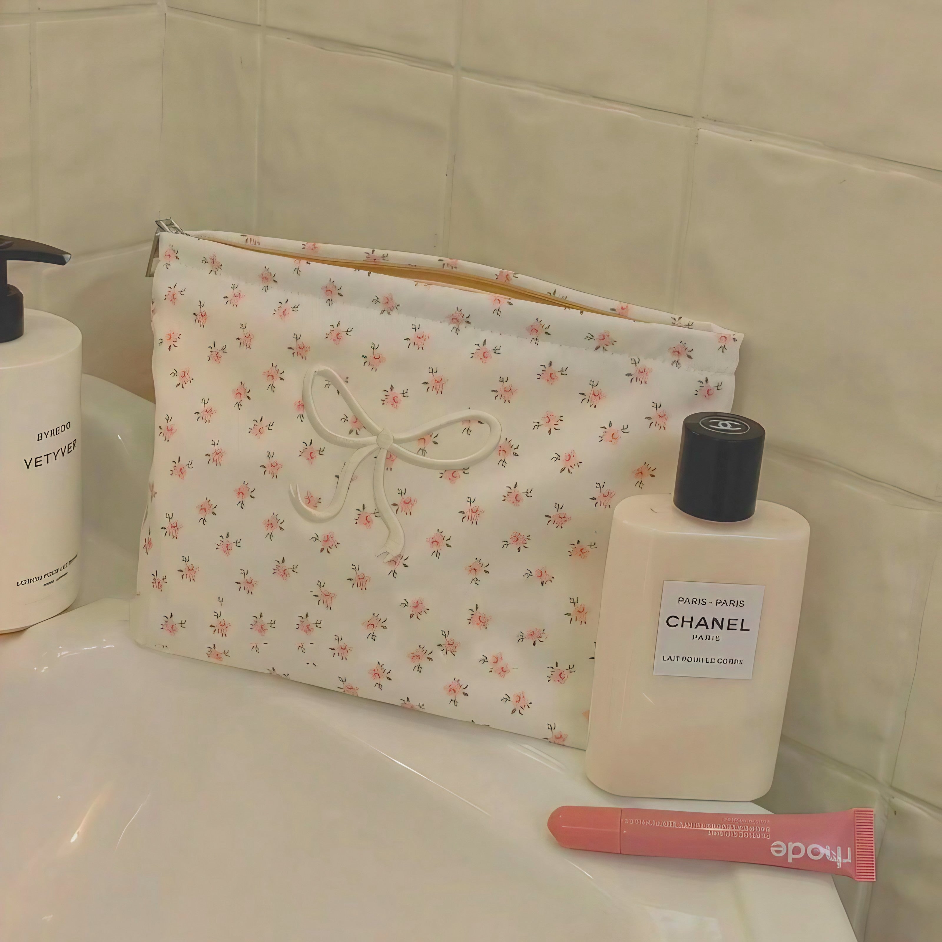 Petit Fleur Ribbon Pouch