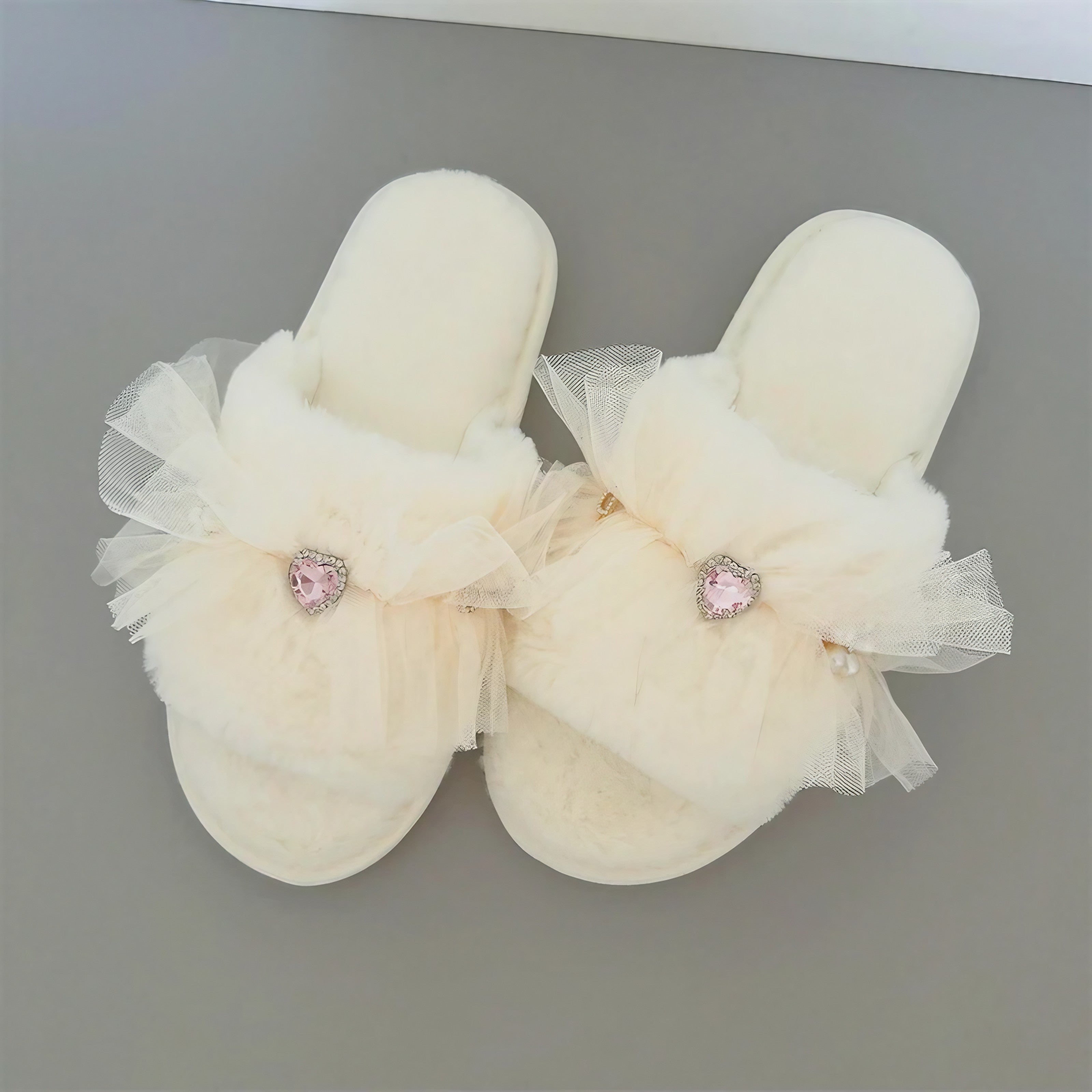 Picnic Check Frill Slippers