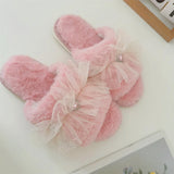 Picnic Check Frill Slippers