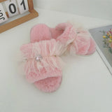 Picnic Check Frill Slippers