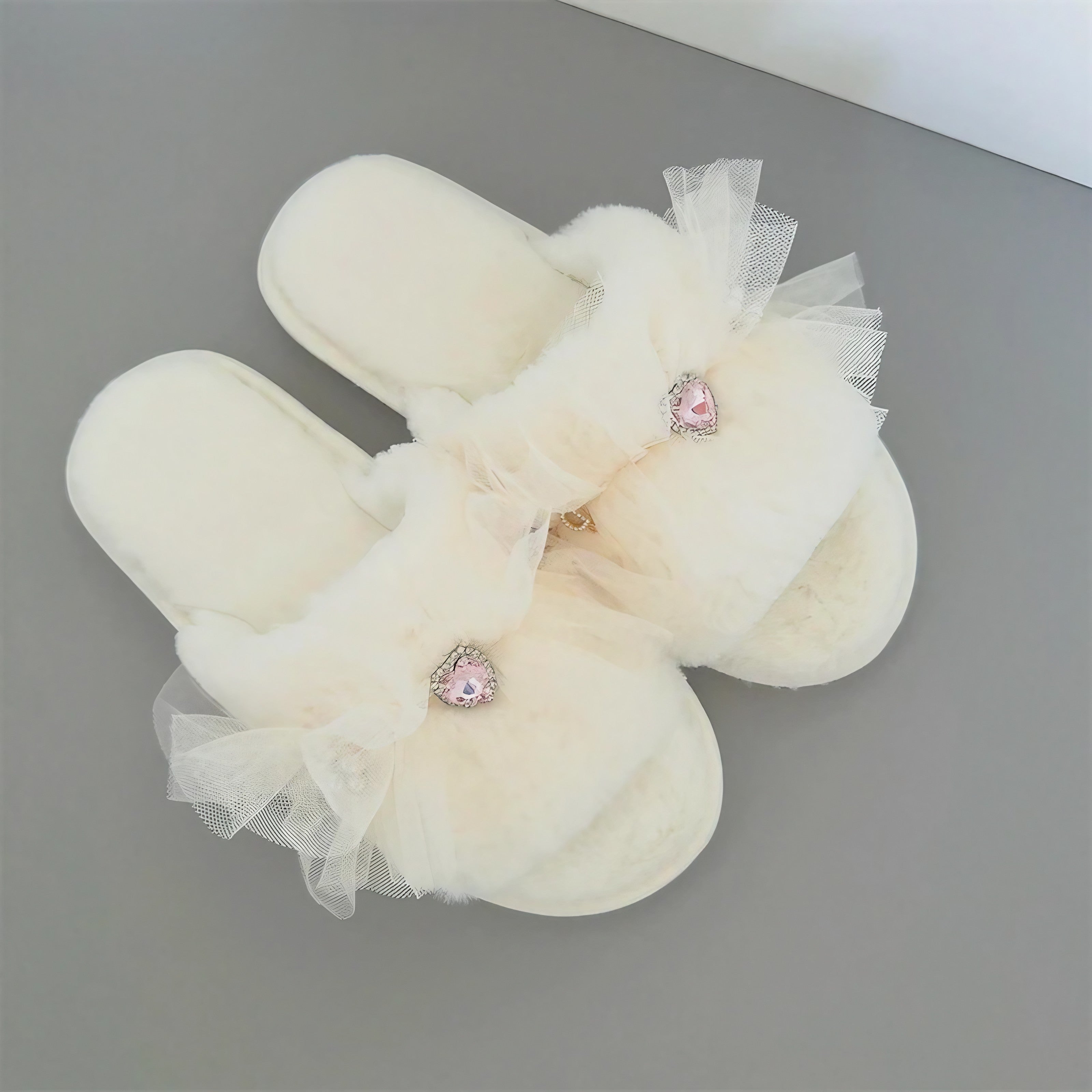 Picnic Check Frill Slippers