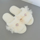 Picnic Check Frill Slippers
