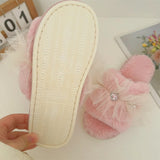 Picnic Check Frill Slippers