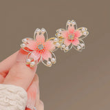 Pink Blossom Floral Hairpin