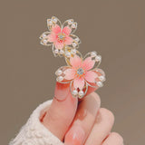 Pink Blossom Floral Hairpin