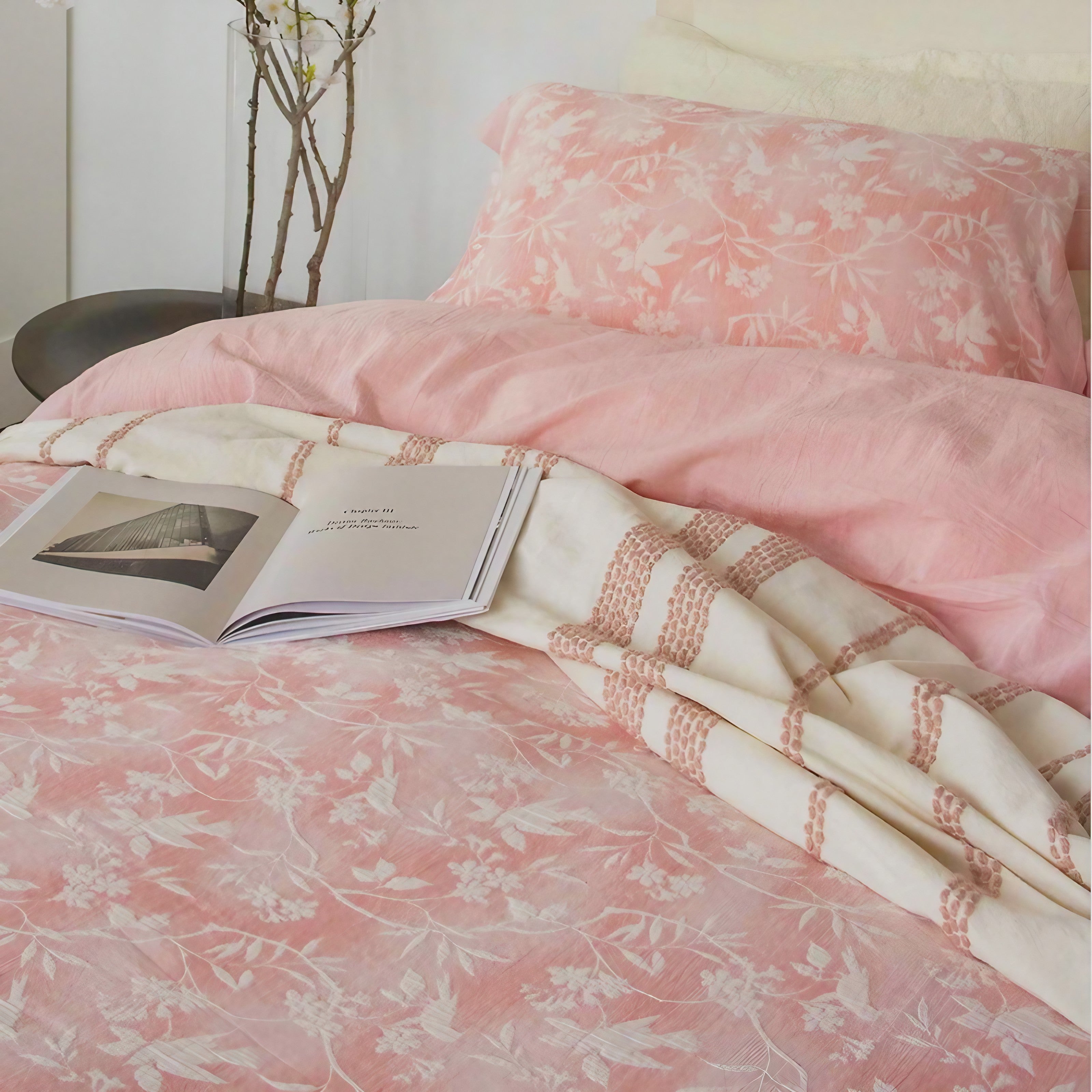 Pink Botanica Bedding Set