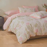 Pink Fern Blossom Bedding Set