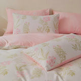 Pink Fern Blossom Bedding Set