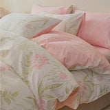 Pink Fern Blossom Bedding Set