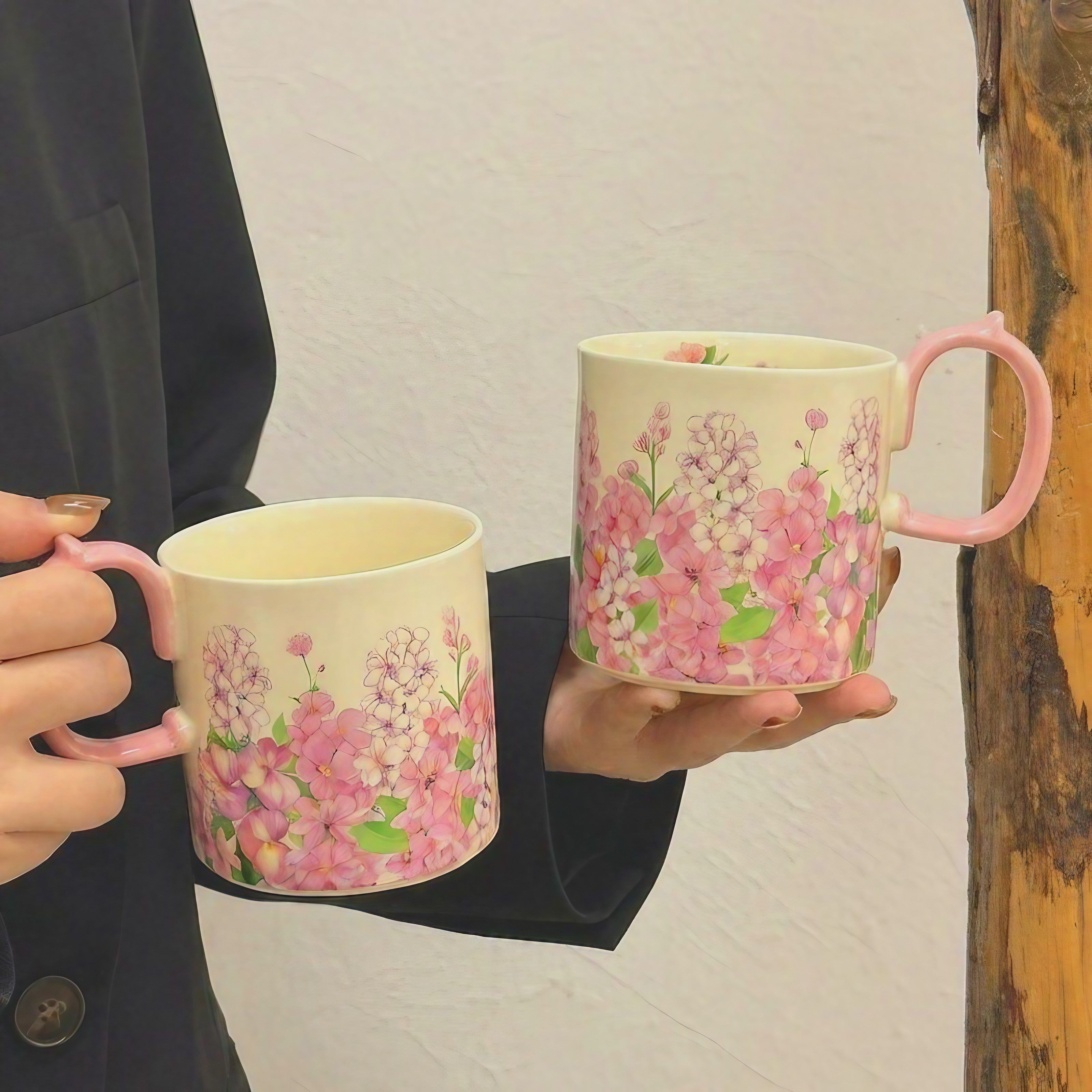 Pink Hydrangea Garden Mug