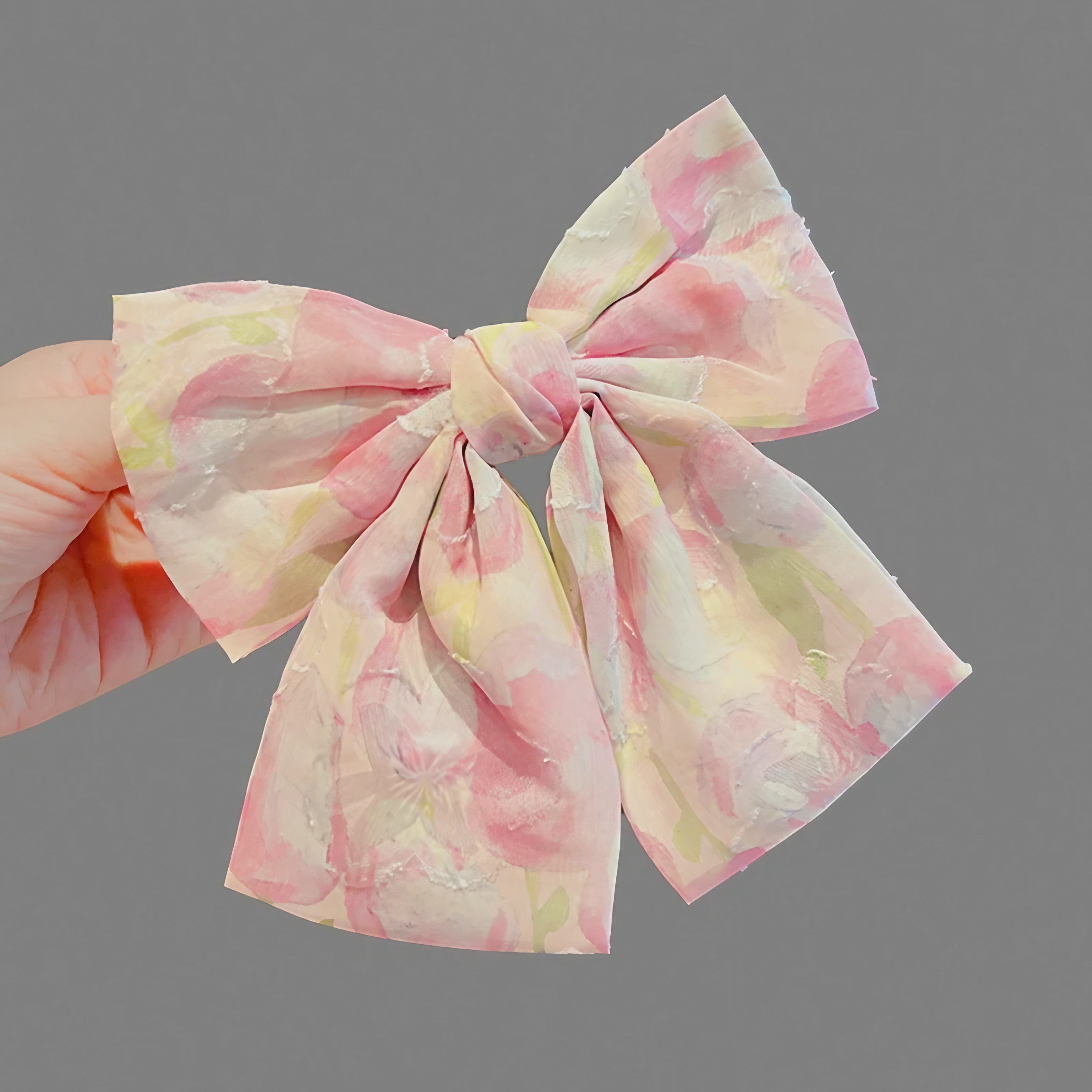Pink Meadow Hair Clip