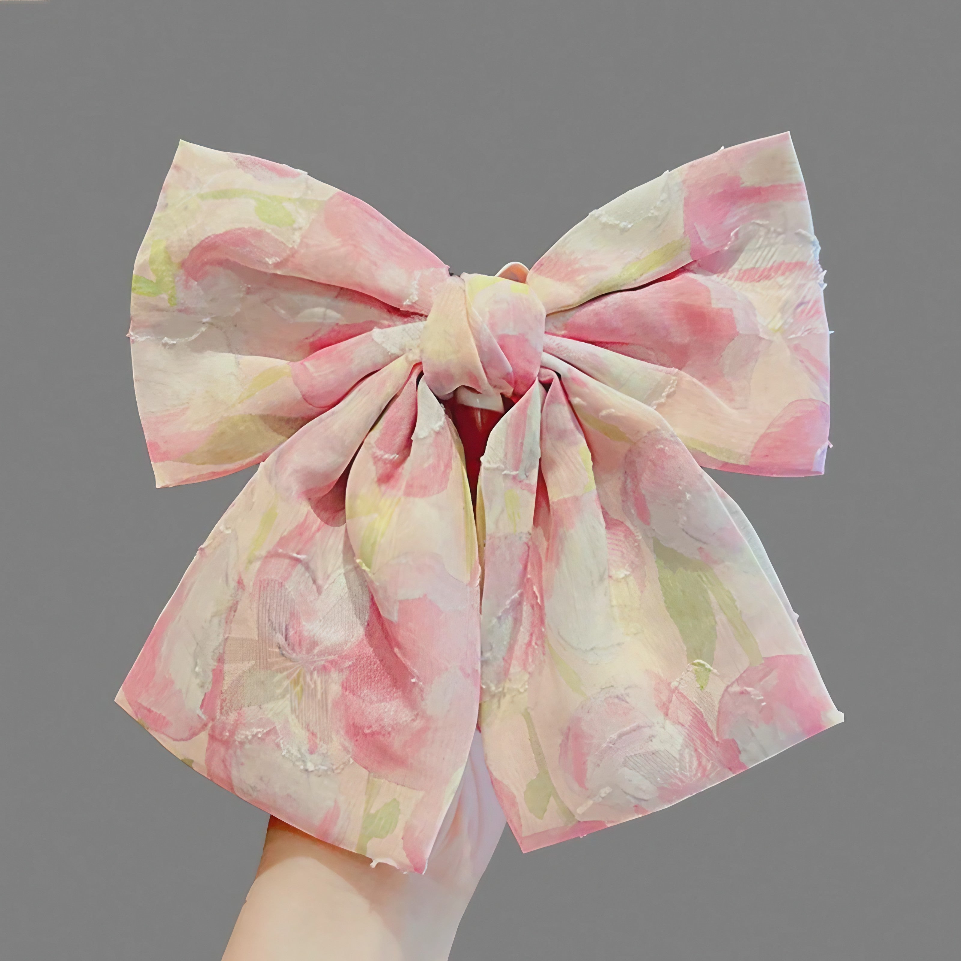 Pink Meadow Hair Clip