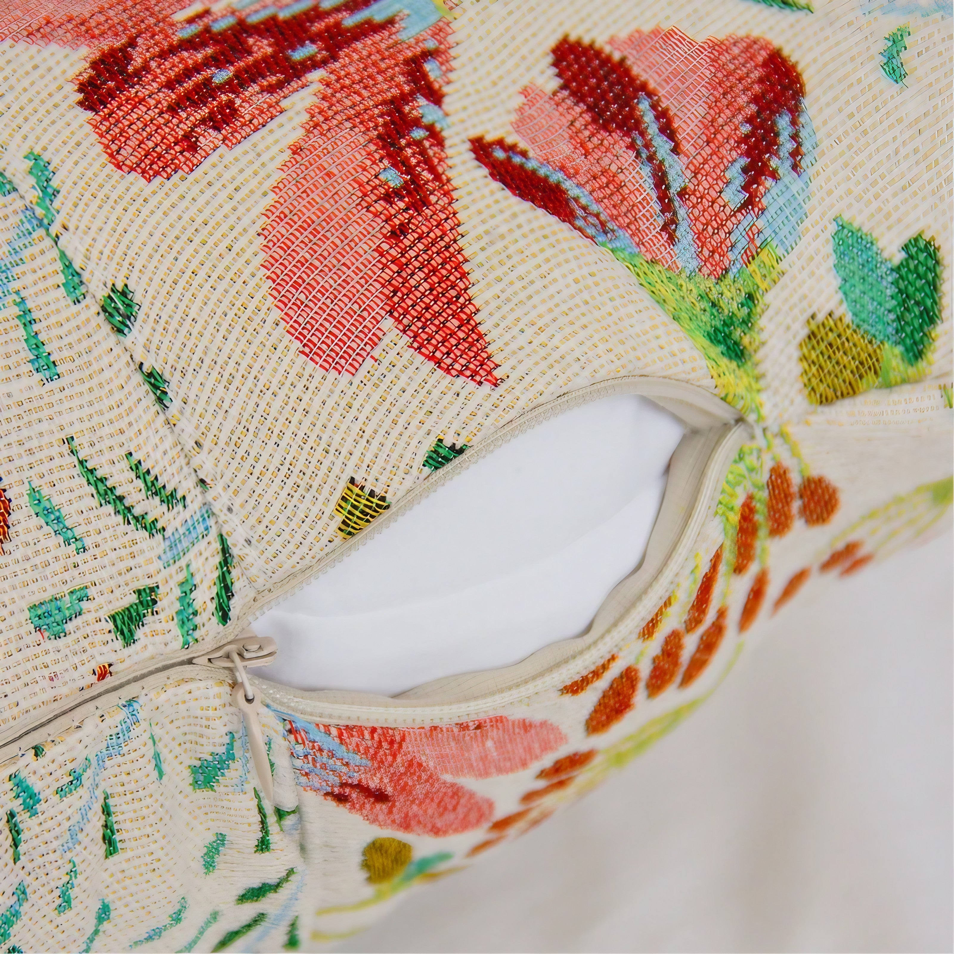 Pink Meadow Lumbar Cushion