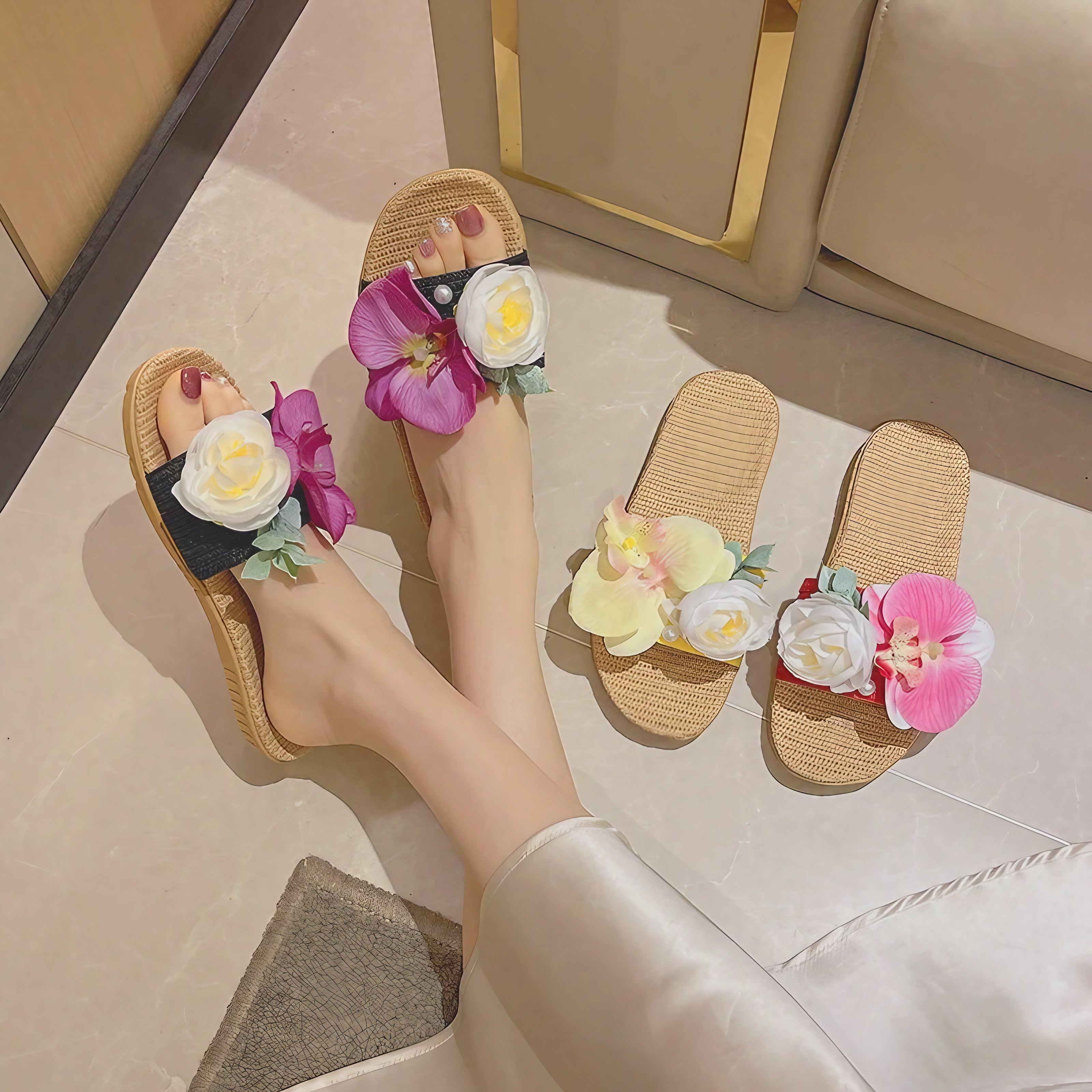 Pink Orchid Serenade Slippers