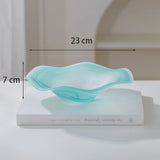 Pink Swirl Scalloped Glass Bowl