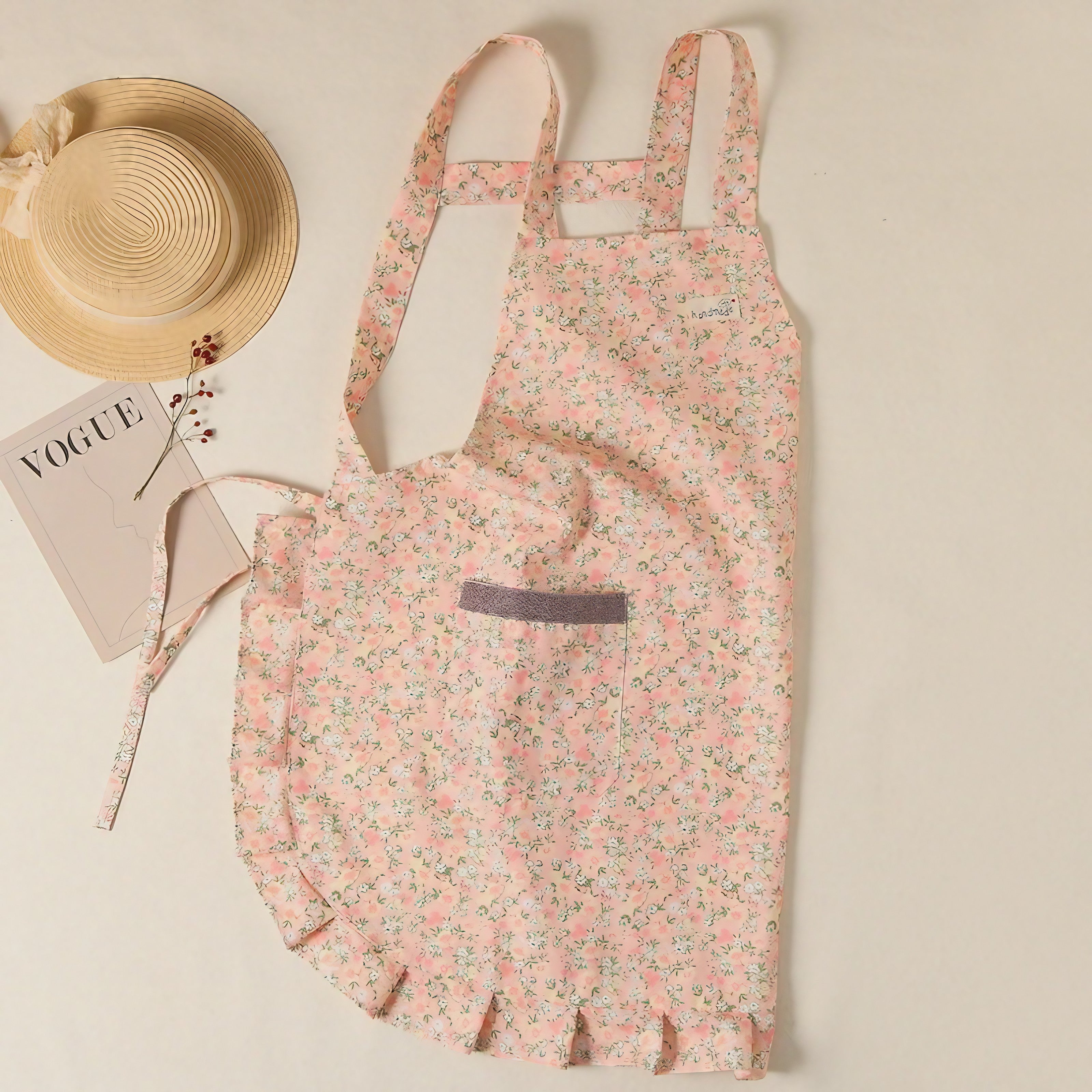 Lovely Flora Ruffle Apron