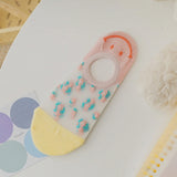 Smiley Bloom Mesh Socks