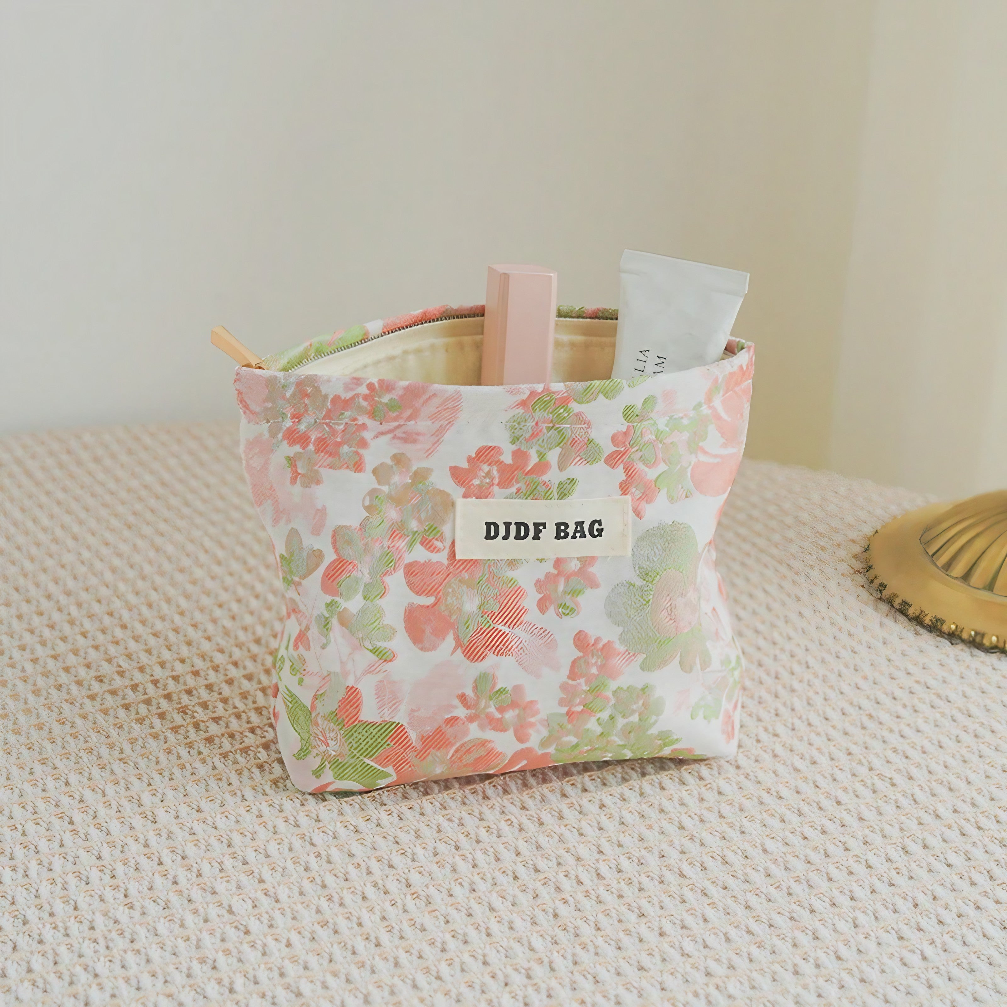 Pink Meadow Mini Pouch