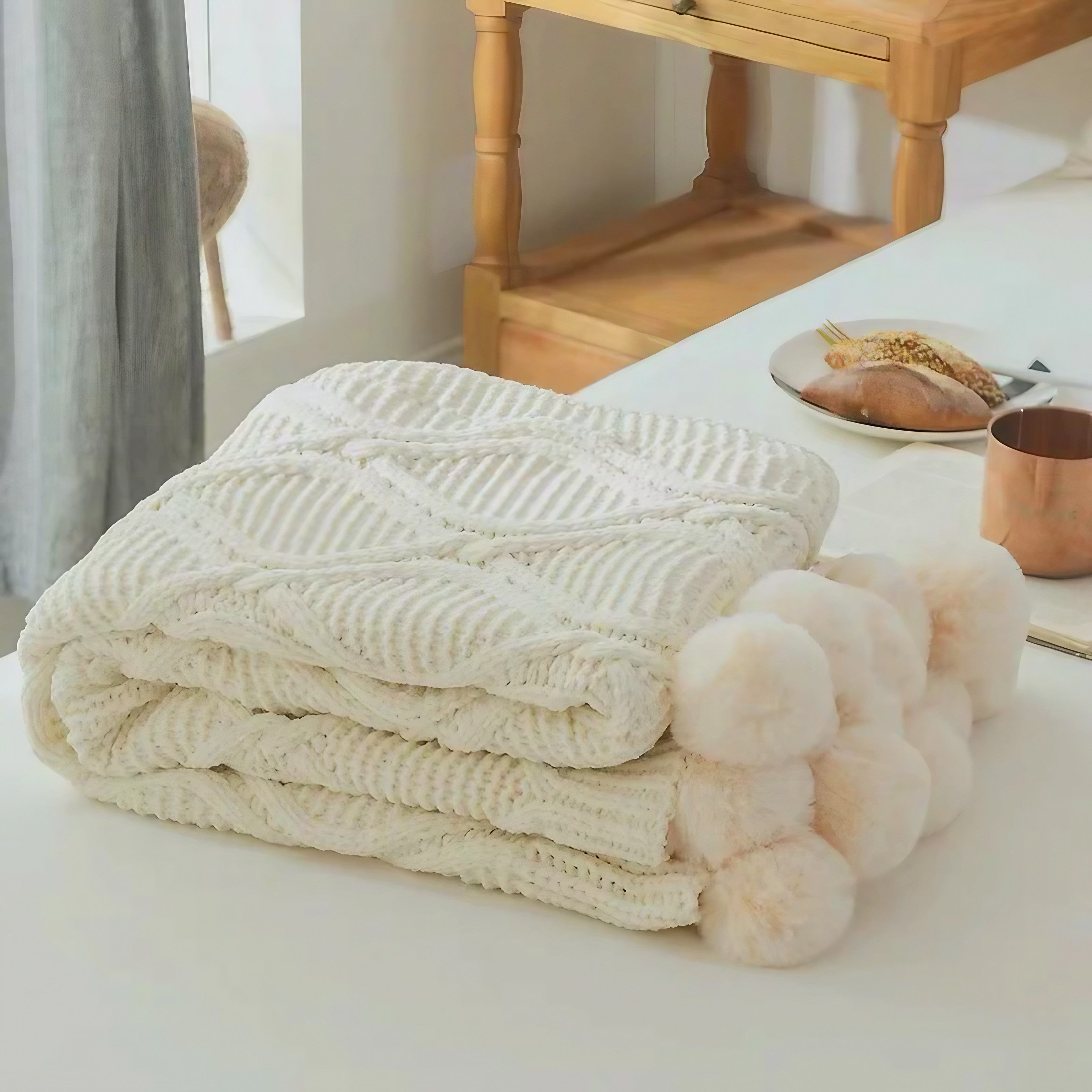 Pom Pom Cozy Blankets