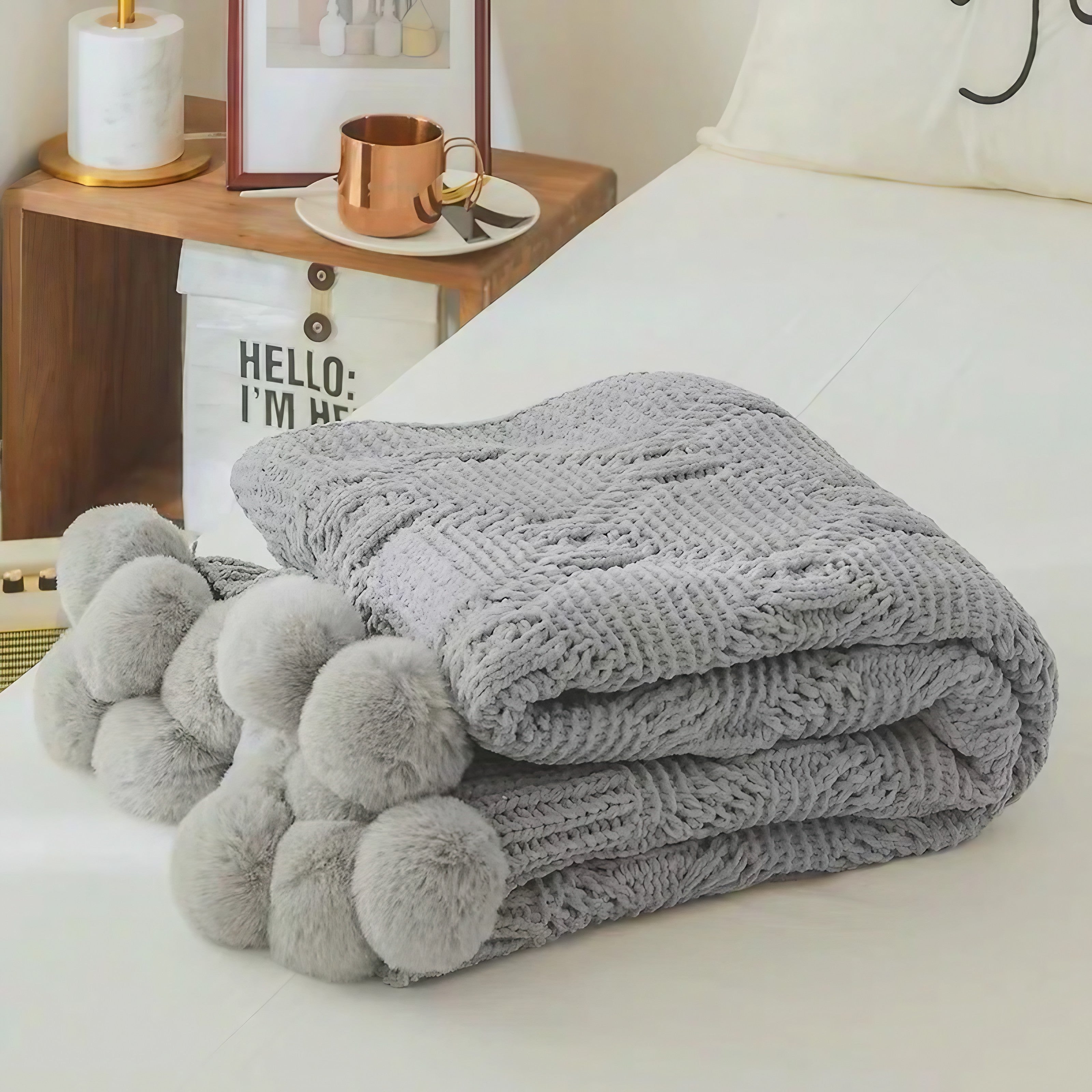Pom Pom Cozy Blankets