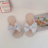 Puffy Pastel Bow Slippers