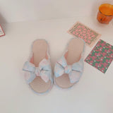 Puffy Pastel Bow Slippers