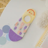 Smiley Bloom Mesh Socks