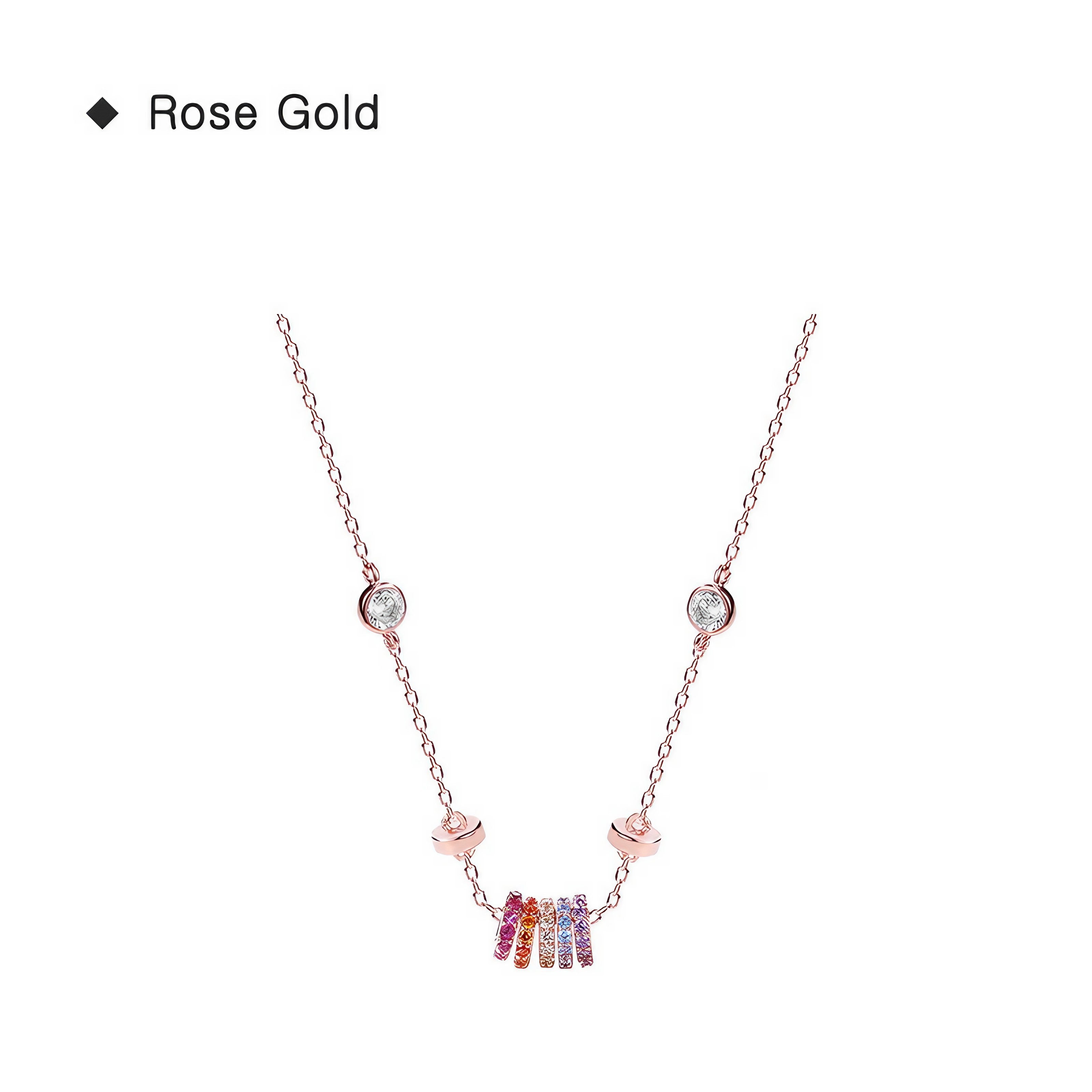 Rainbow Orbit Necklace