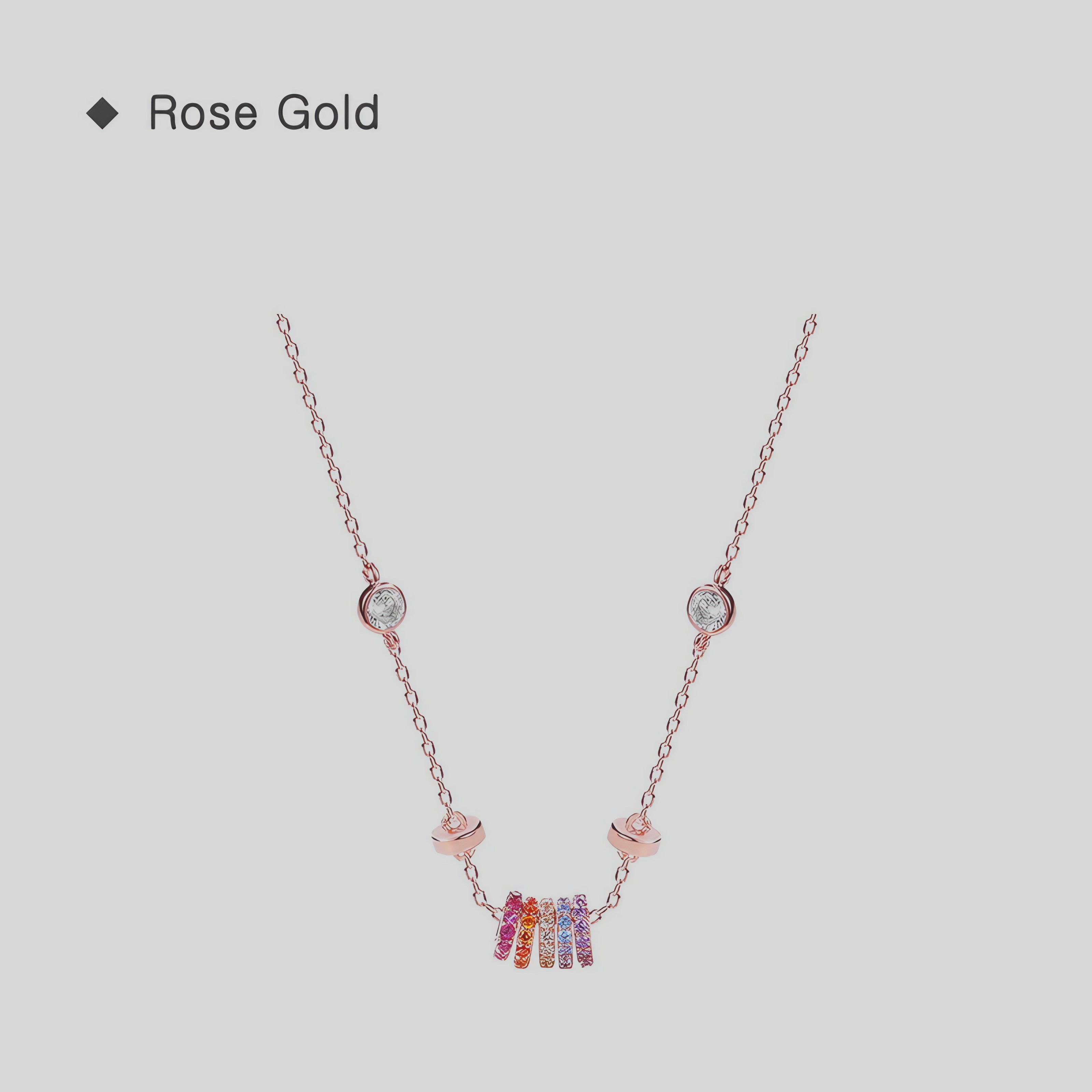 Rainbow Orbit Necklace