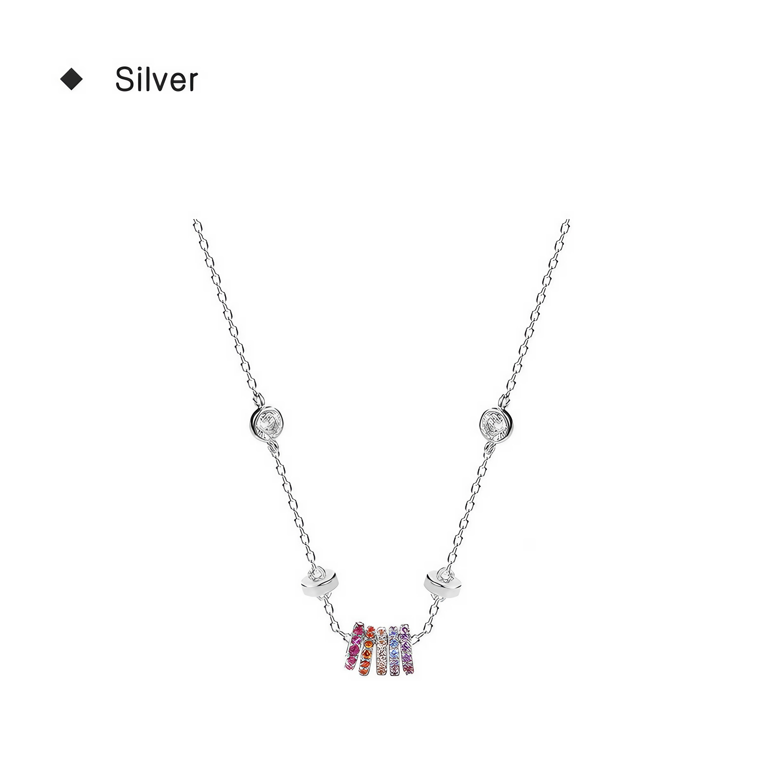 Rainbow Orbit Necklace