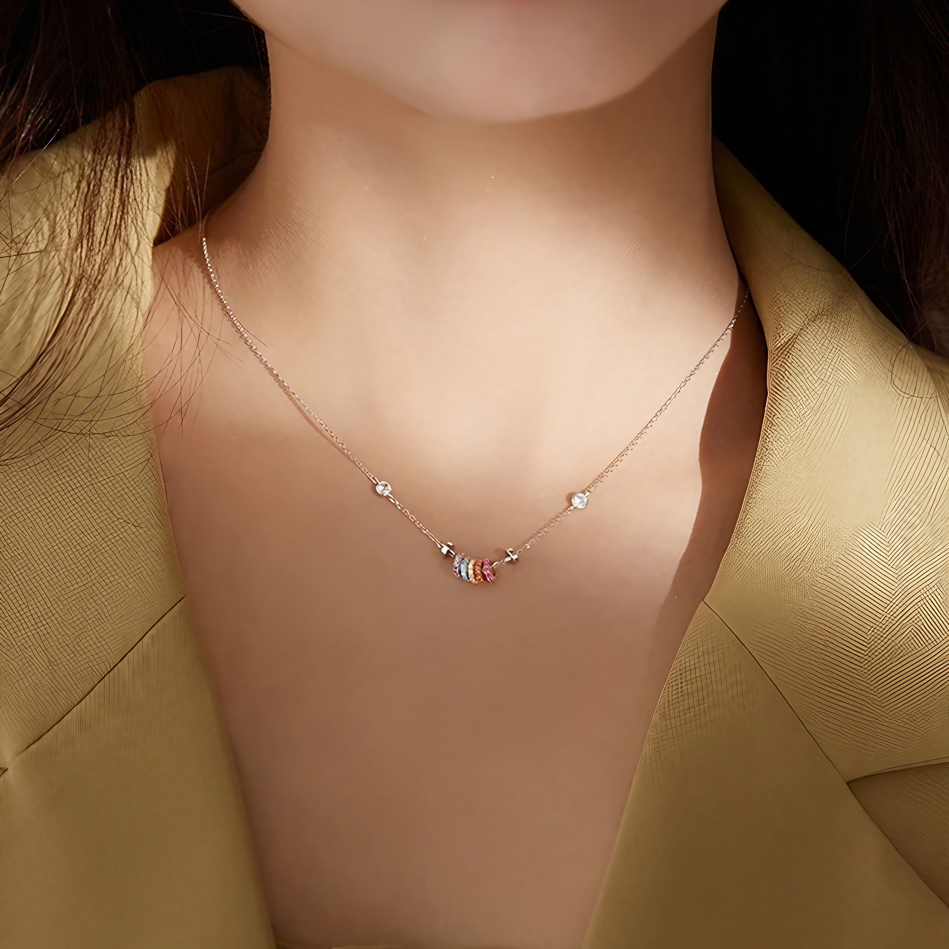 Rainbow Orbit Necklace