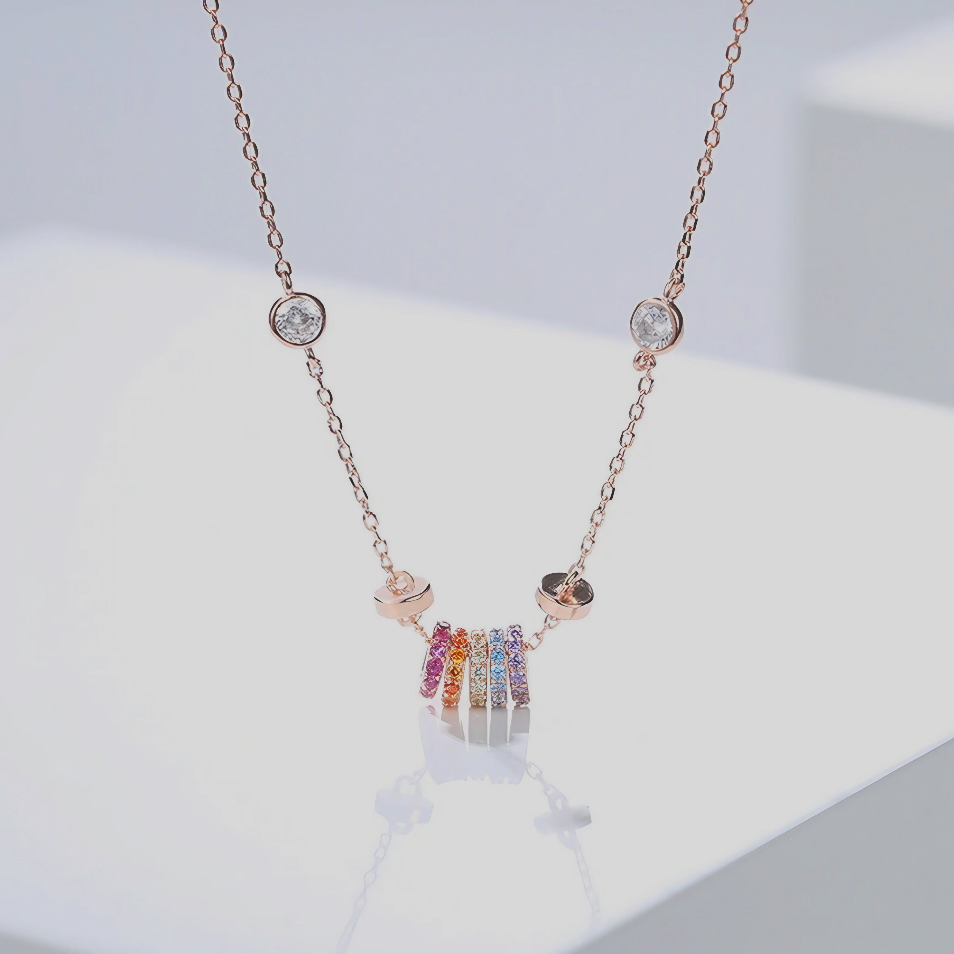 Rainbow Orbit Necklace