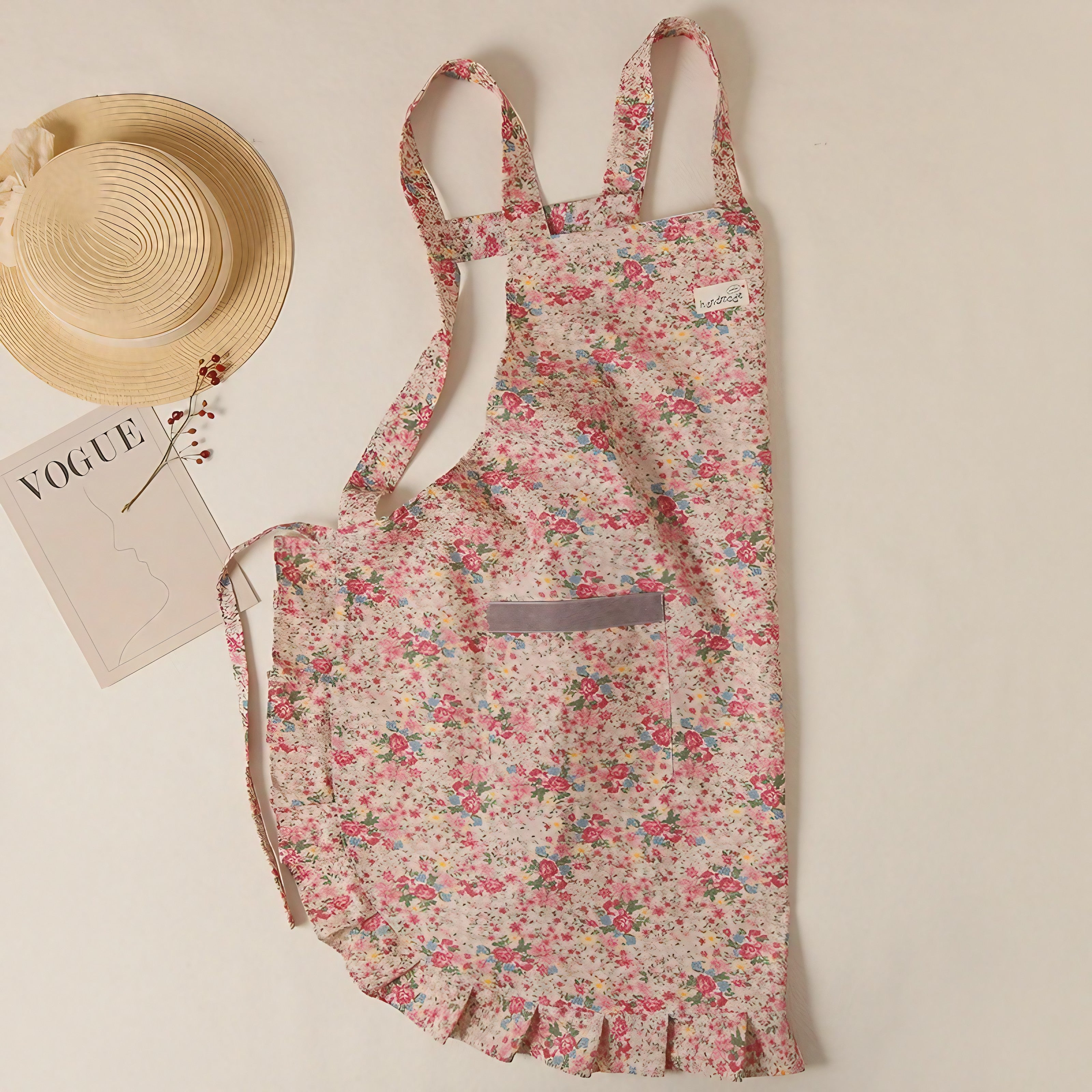 Lovely Flora Ruffle Apron