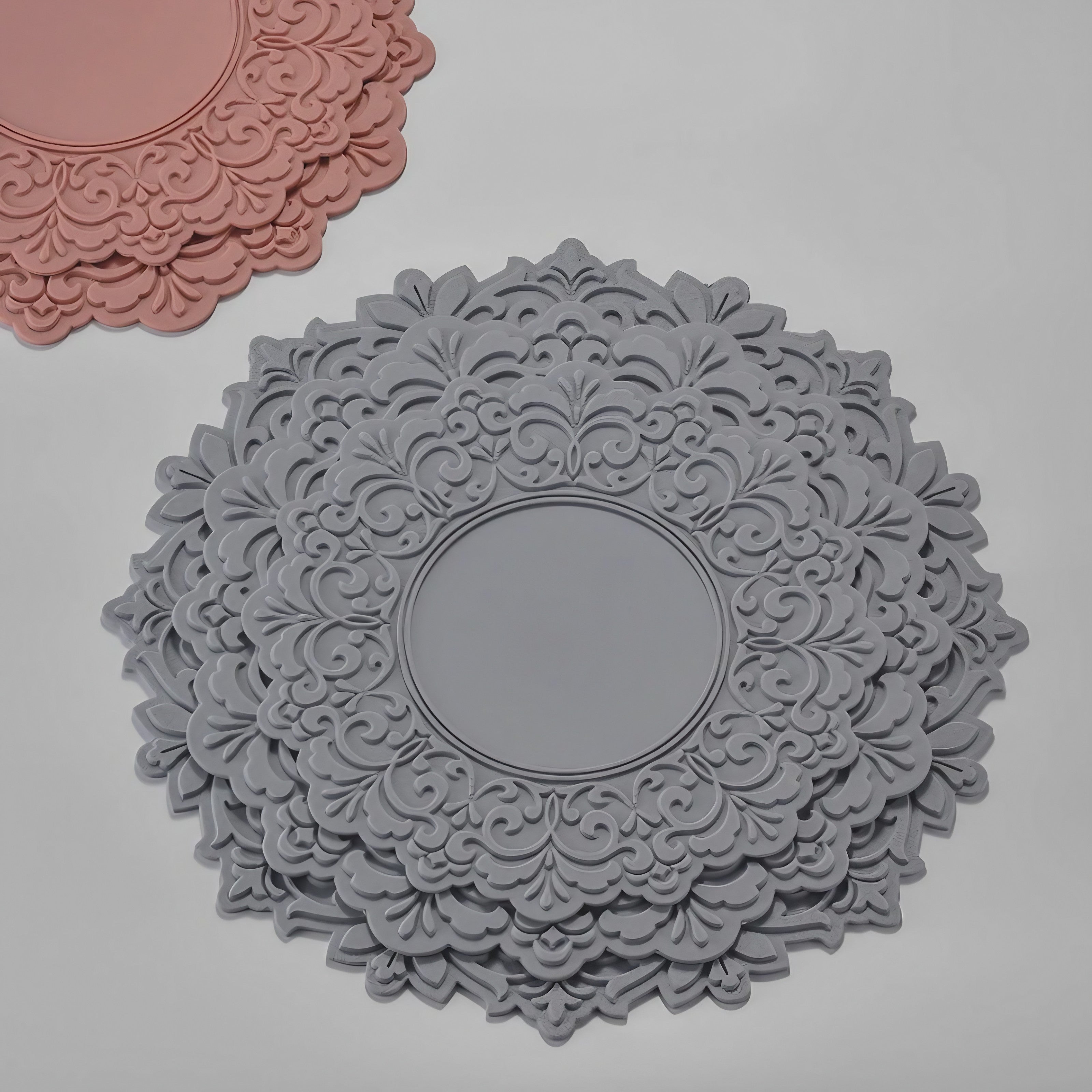 Rococo Lace Relief Coasters