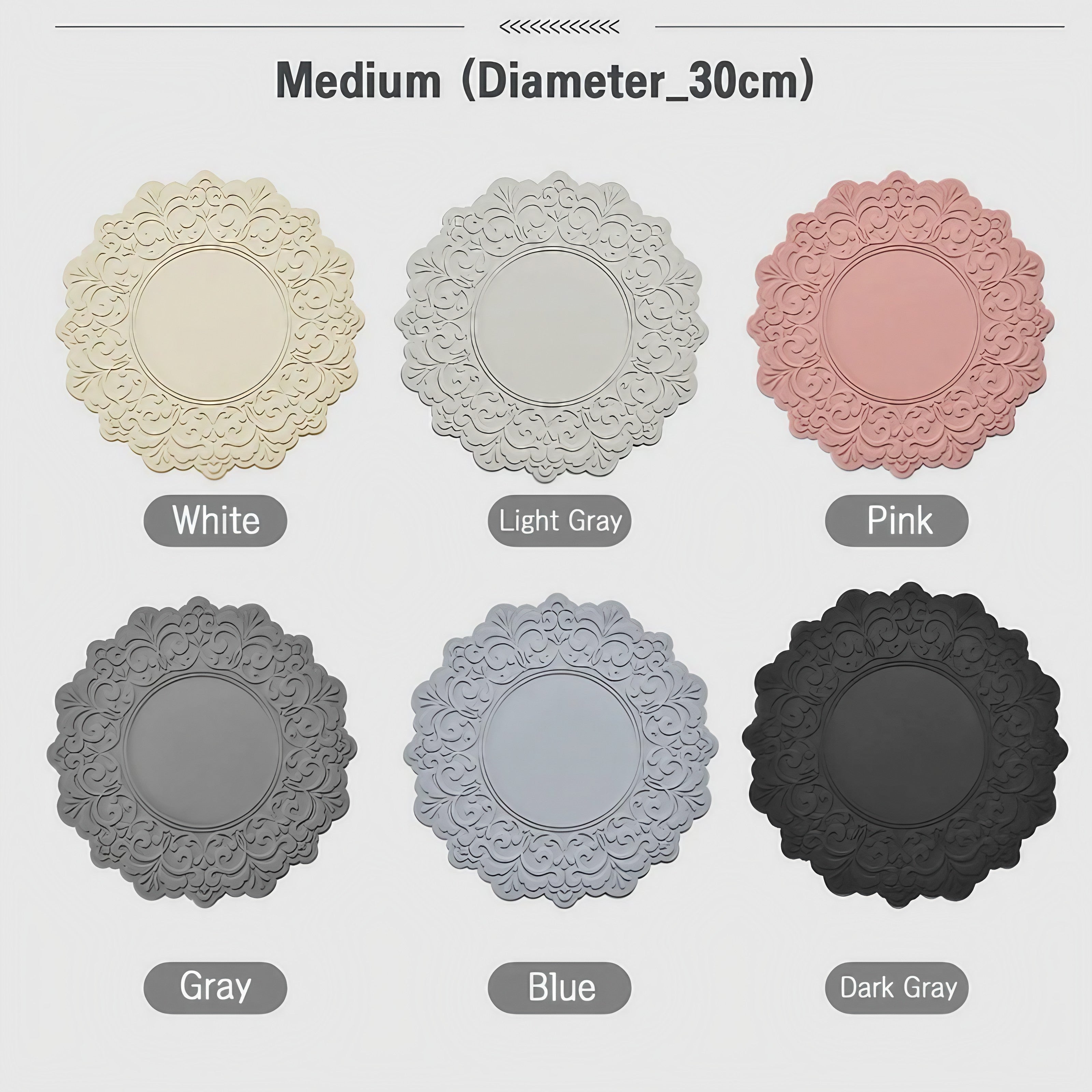 Rococo Lace Relief Coasters