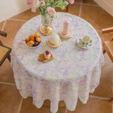 Romantic Floral Veil Tablecloth